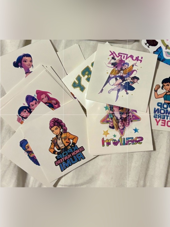 K pop demon hunters Other - New! K-Pop Demon Hunters 25 Temporary Tattoos